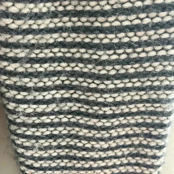 [S/M]Elisabetta Franchi Made in Italy Wool/Alpaca  WMN Gray Black Tunic Sweater - Picture 7 of 9